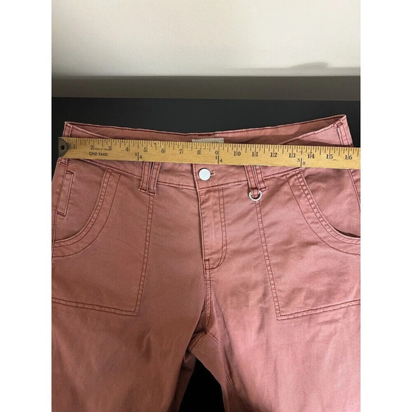 Anthropologie‎ Pilcro Jefferson Utility Pants Stretch Rose Orange 30 Petite - Picture 10 of 12